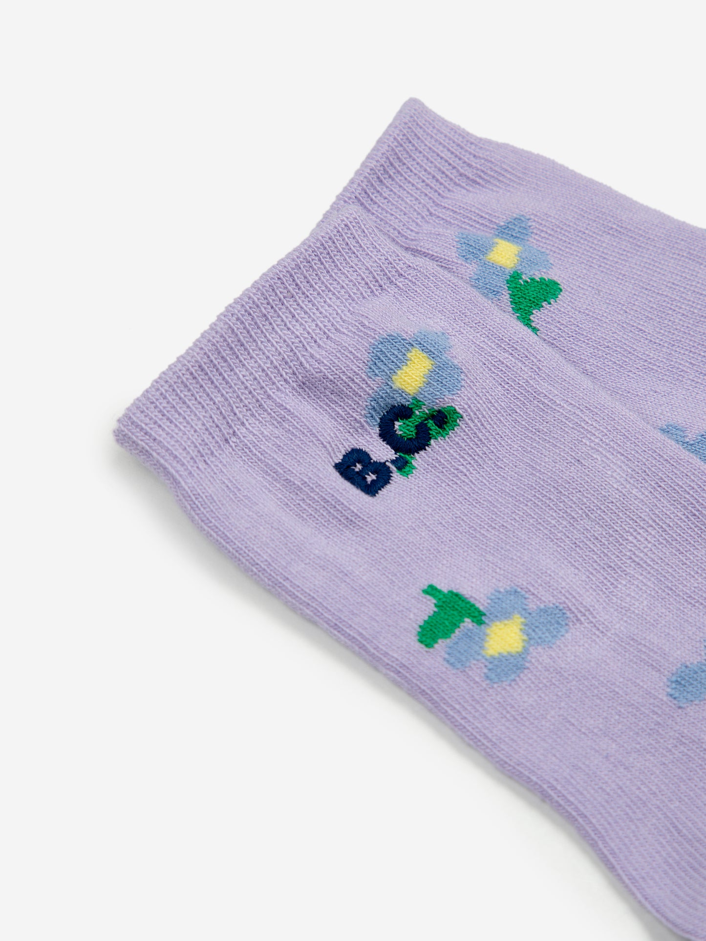 BABY PANSY FLOWER ALL OVER LONG SOCKS