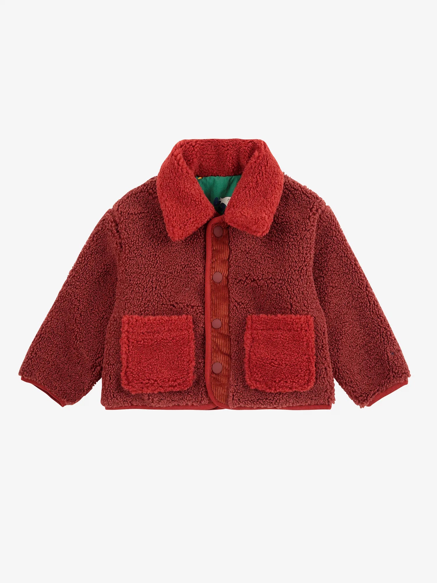 LA OCA ALL OVER REVERSIBLE SHEEPSKIN JACKET