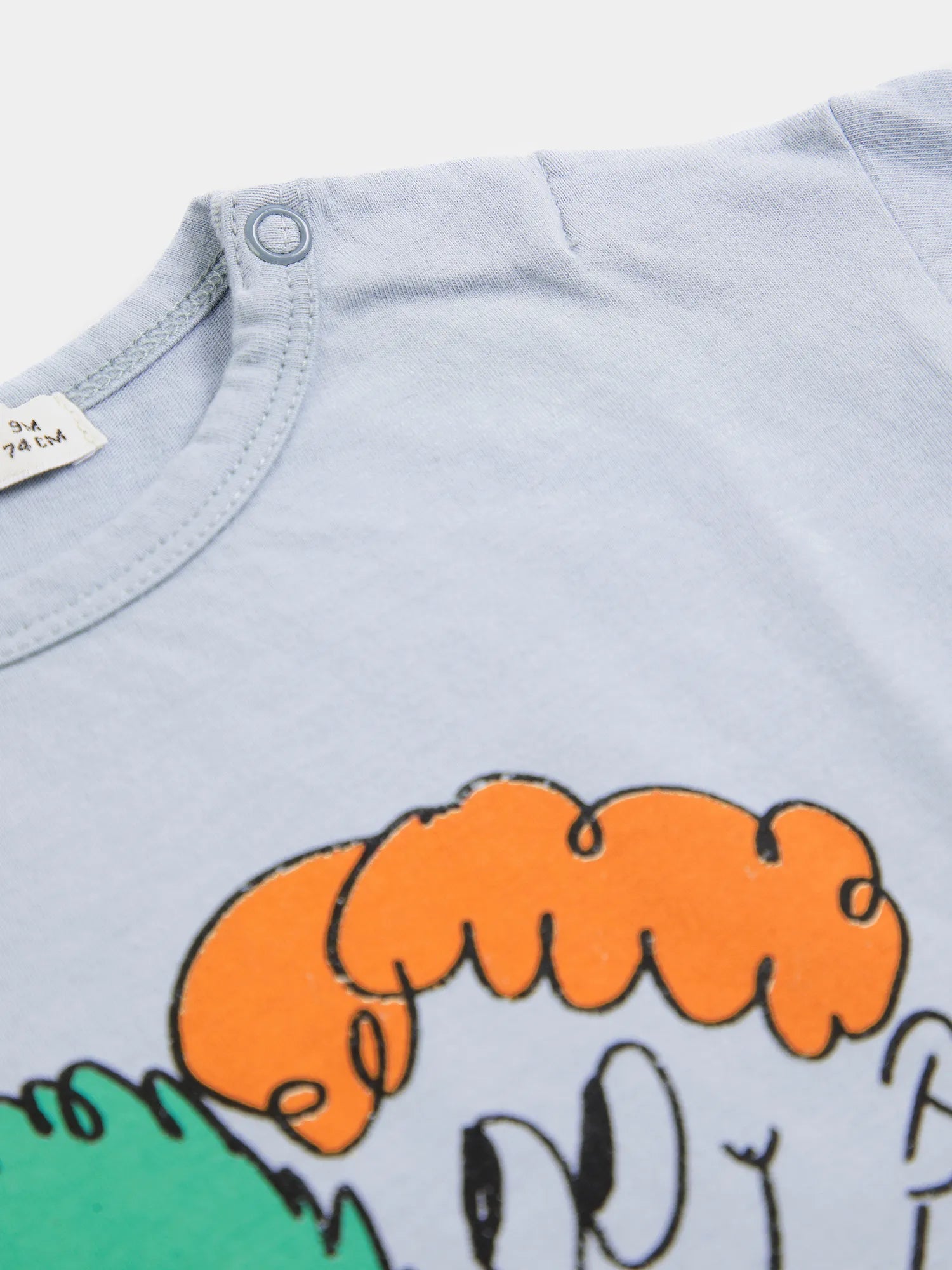 Hug Hairy Monster T-shirt light blue
