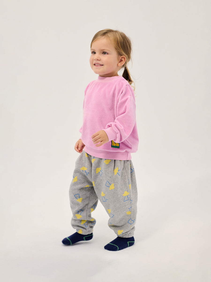 Booo Bo Choses Tag Velvet Sweatshirt