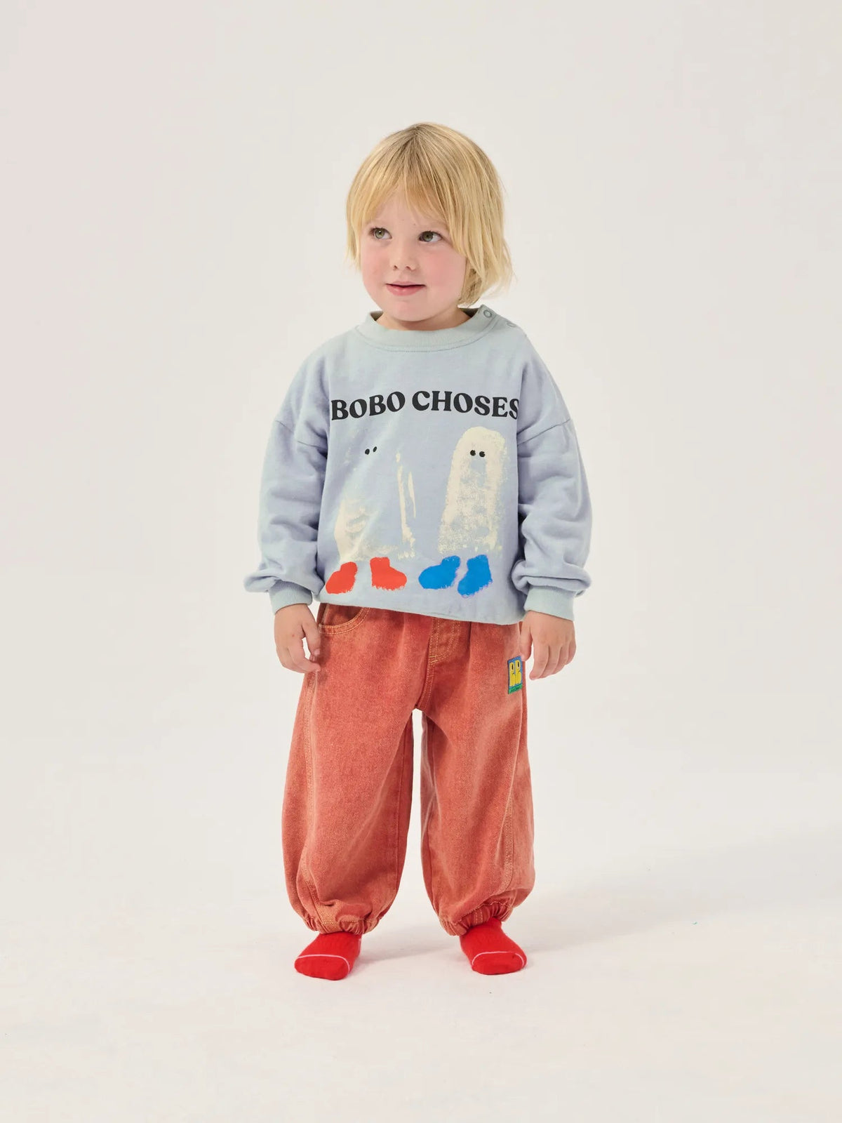 BOOTY GHOSTS SWEATSHIRT - LIGHT BLUE