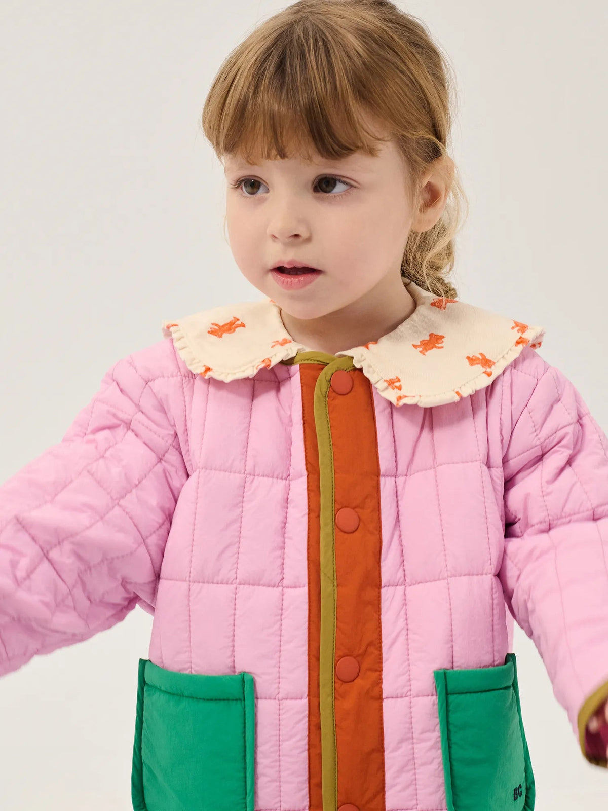 BOBO CHOSES LIGHT PINK PADDED JACKET