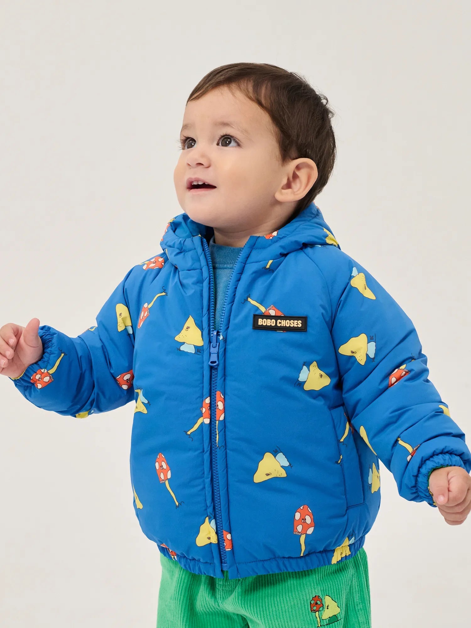 Mush Monster Duo reversible anorak blue