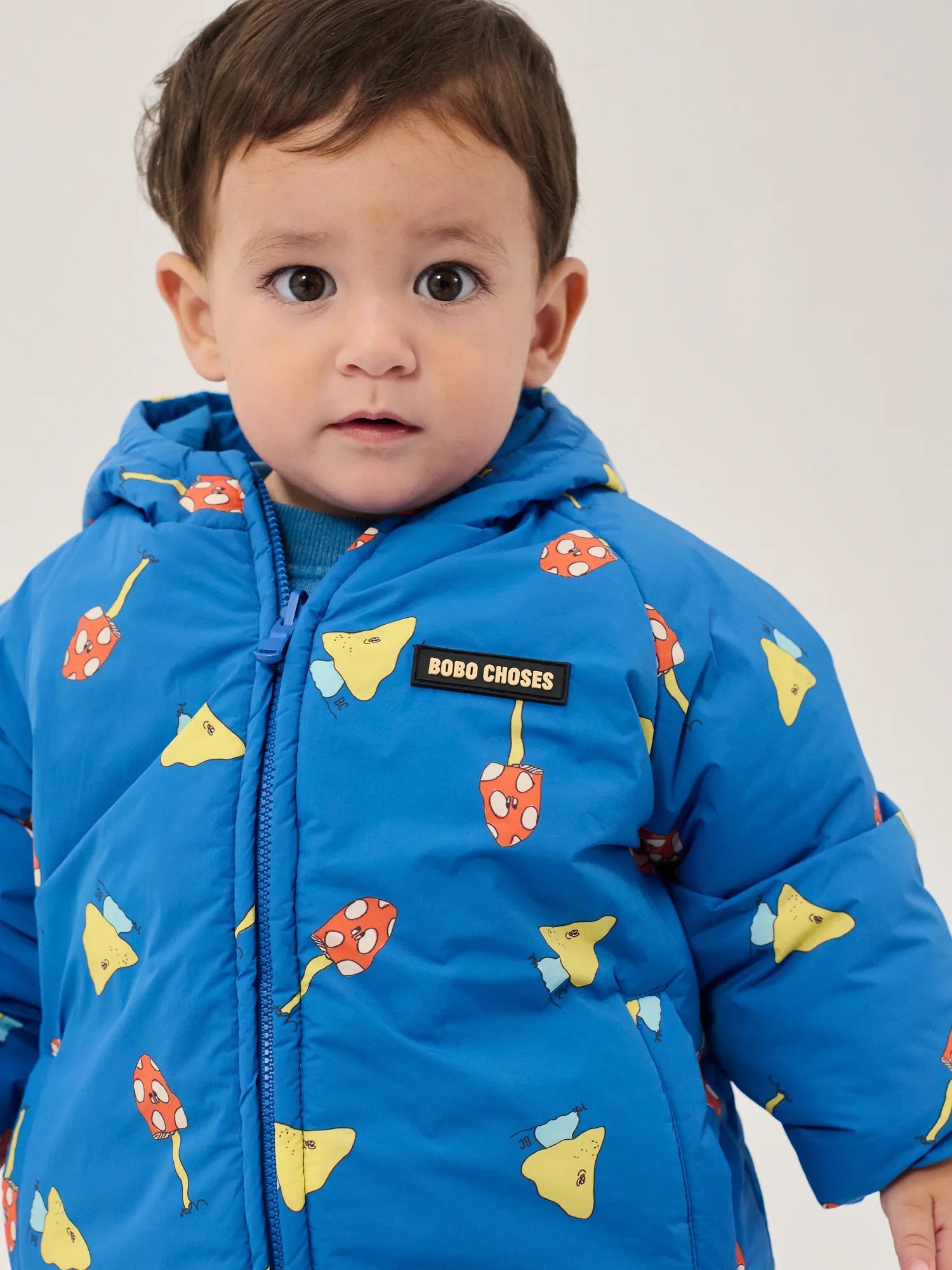 Mush Monster Duo reversible anorak blue