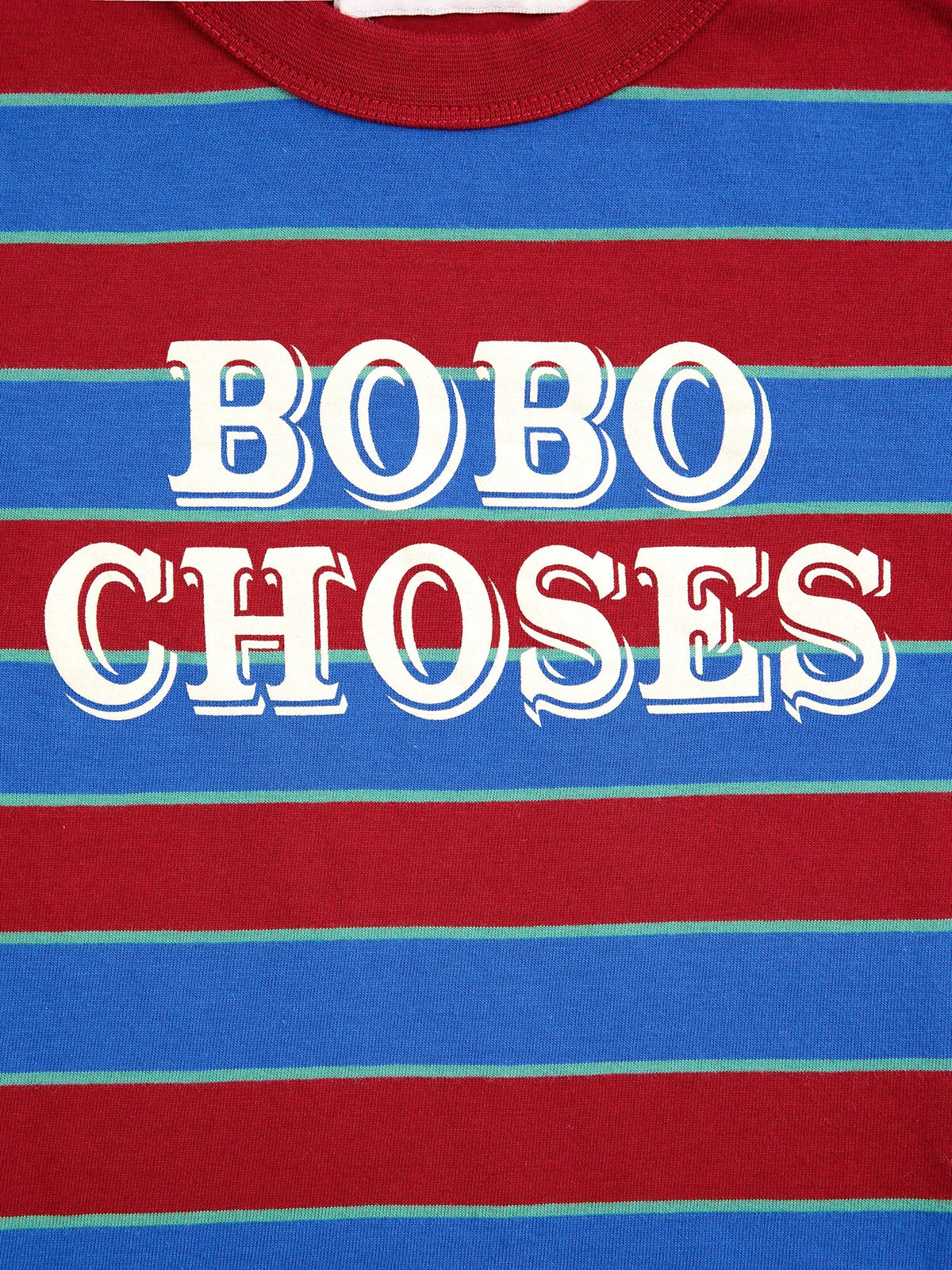 BOBO CHOSES EMBOSSED STRIPES T-SHIRT - MULTICOLOR