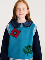 Blossom knitted vest