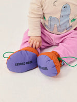 BOBO CHOSES RED PADDED BABY BOOTIES