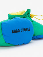 BOBO CHOSES GREEN PADDED BABY BOOTIES