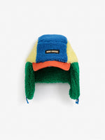 Bobo Choses color block sheepskin chapka