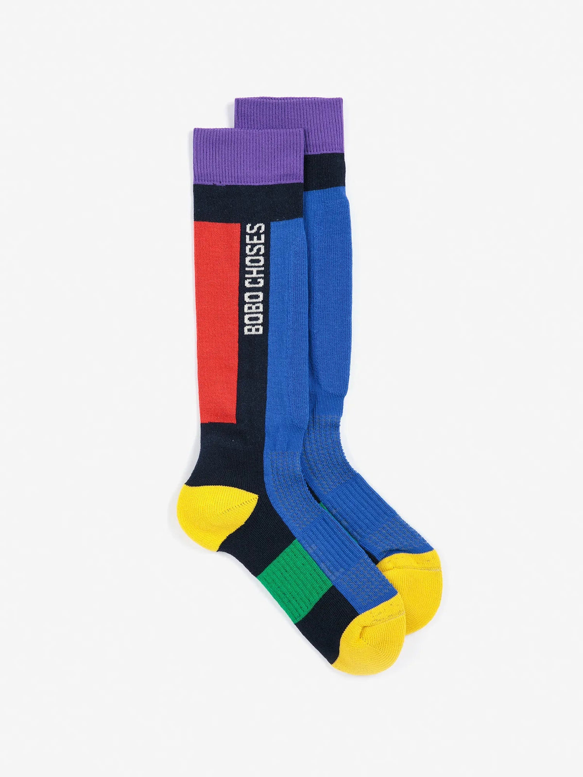 Bobo Choses ski long socks navy blue