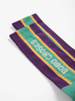 BOBO CHOSES VIOLET EMBOSSED EXTRALONG SOCKS