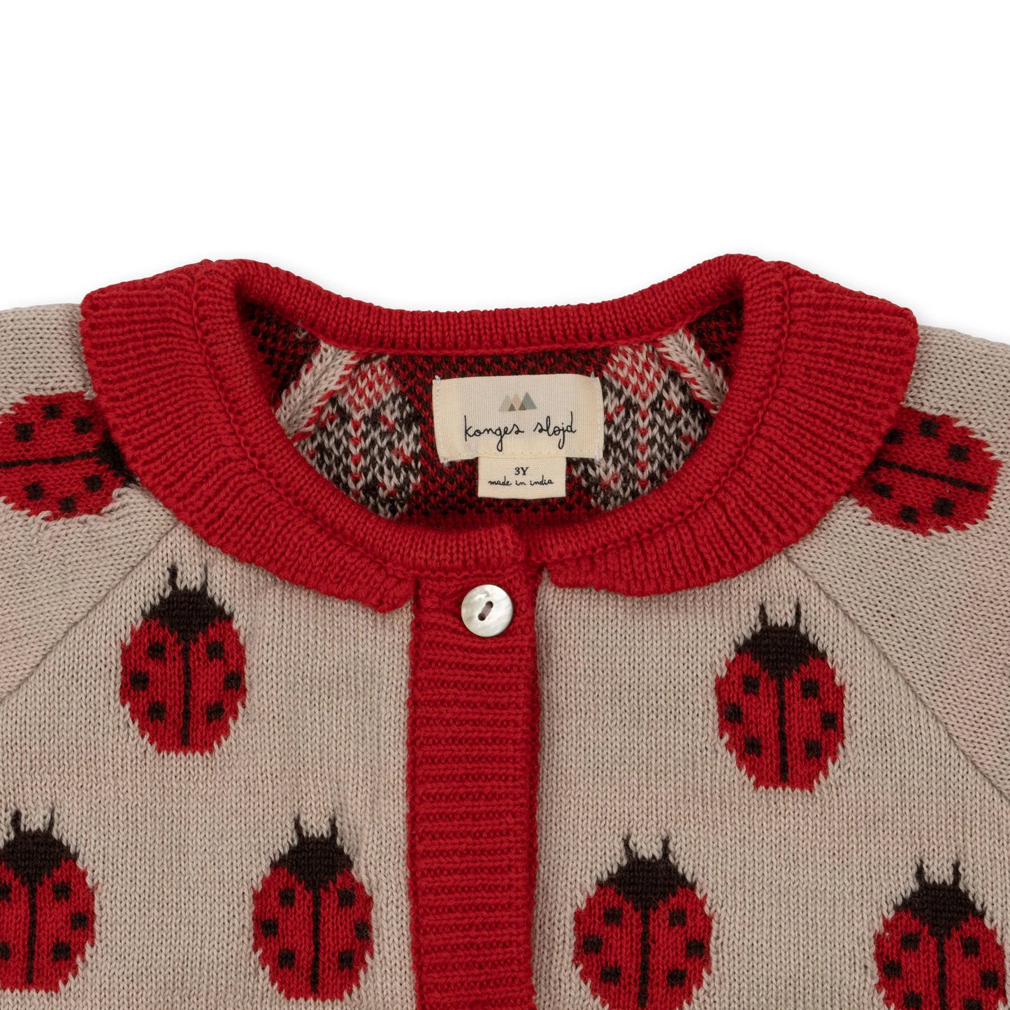 BELOU KNIT CARDIGAN - LADYBUG