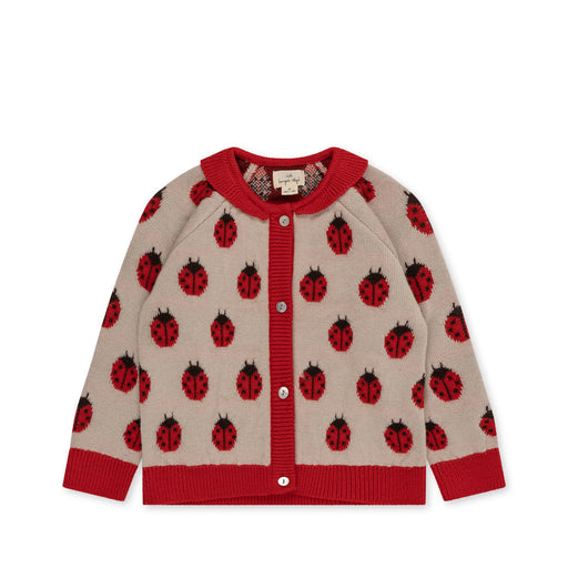 BELOU KNIT CARDIGAN - LADYBUG