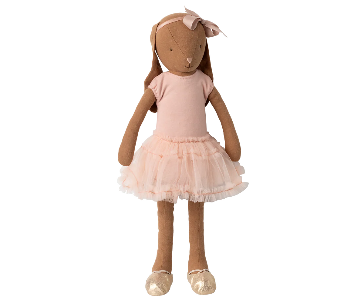 BUNNY SIZE 3 CHOCOLATE BROWN BALLET SUIT AND SKIRT ROSE