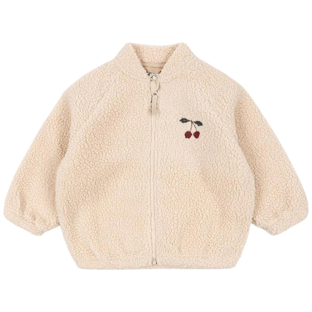 JAZZ TEDDY BOMBER JACKET GRS - CHERRY