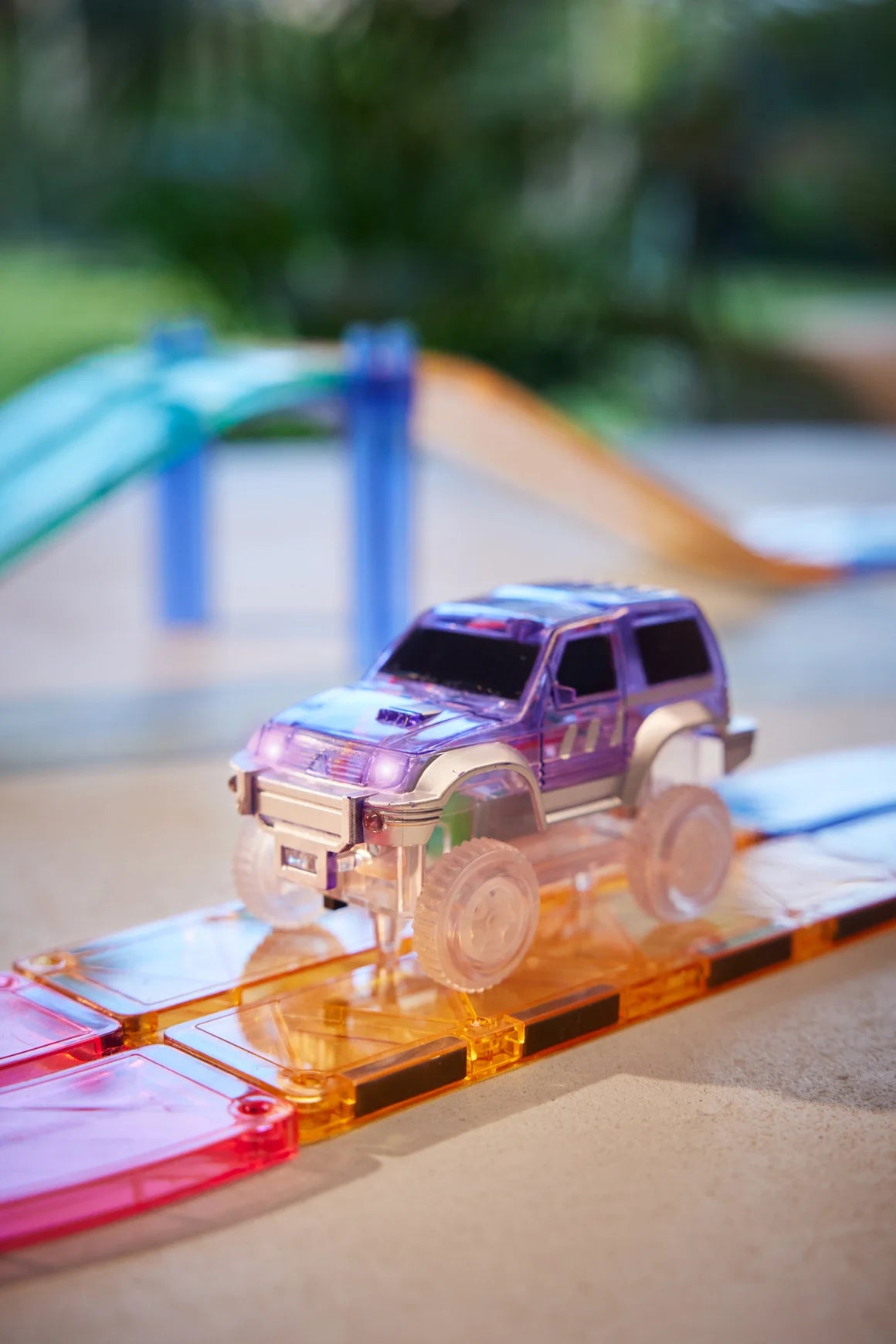 RACE TRACK CAR PASTEL PURPLE