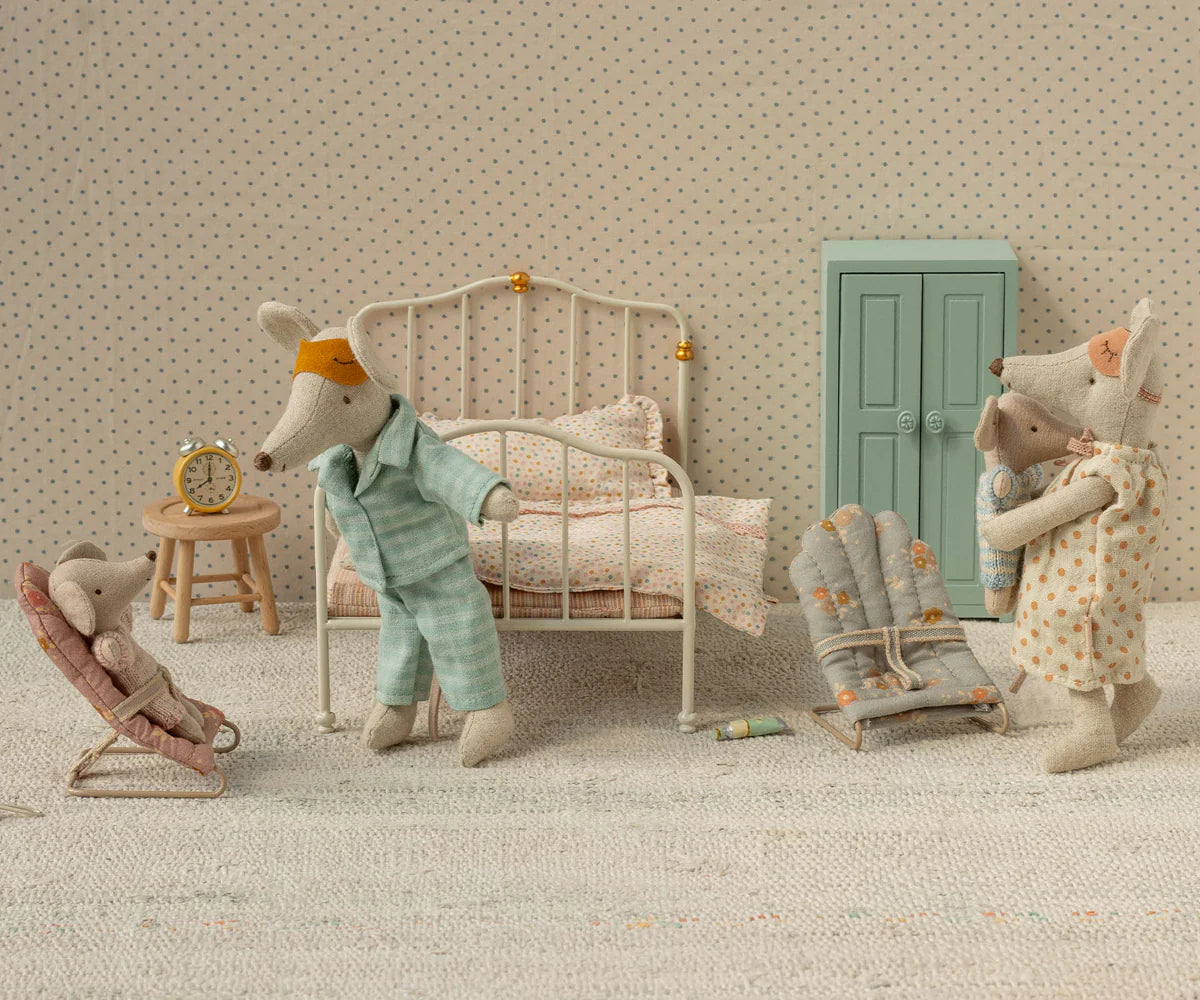 PYJAMAS, DAD MOUSE - MINT/SAND