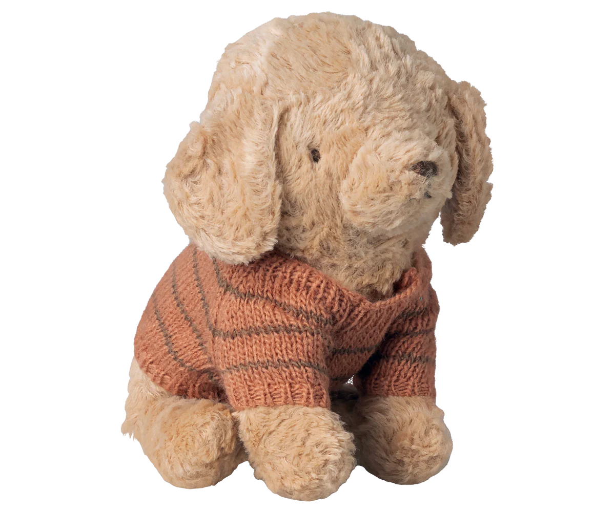 PUPPY SUPPLY, SMALL, KNITTED SWEATER - CORAL