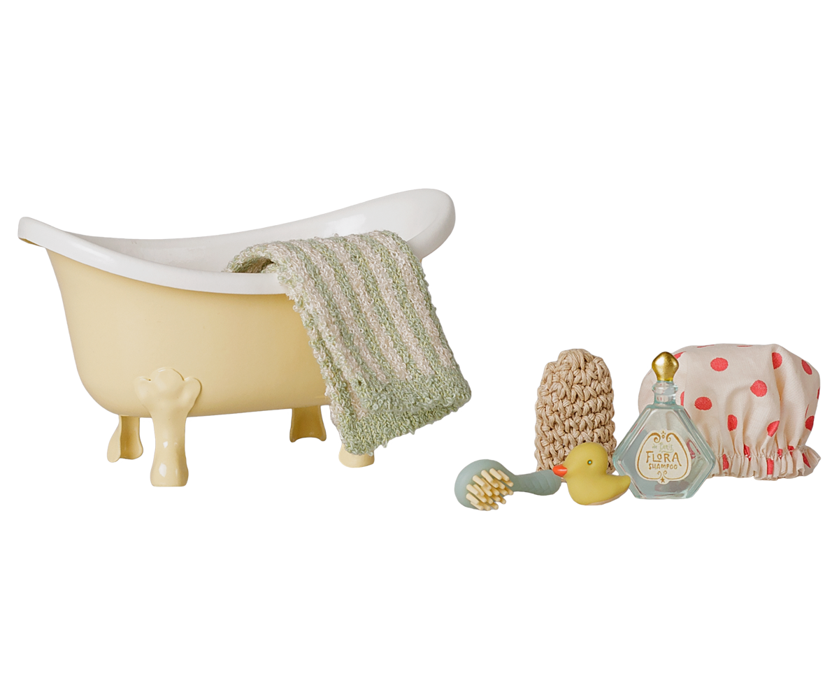 Bathtub set, Mouse - Yellow