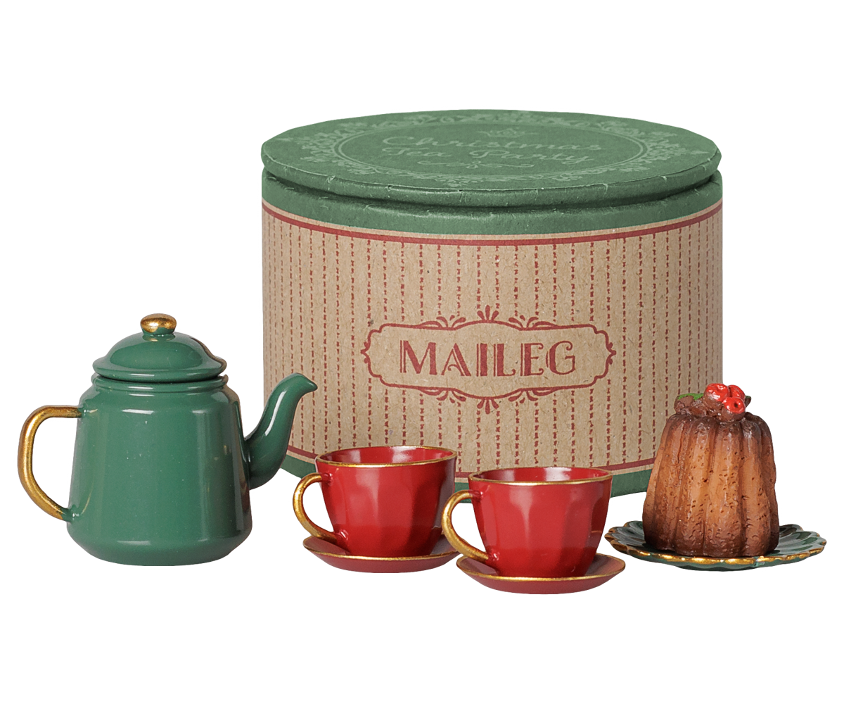 Christmas tea party, Mouse - Red/Green