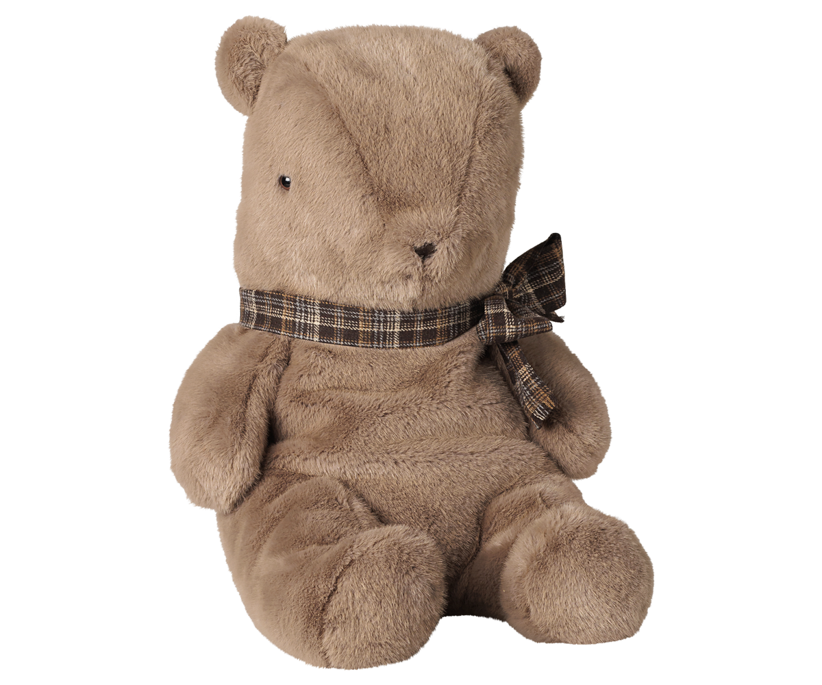 Teddy bear plush, Large - Dark mushroom