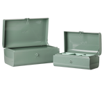 Storage suitcase set - Dark mint/Dark mint w. tray