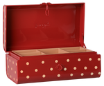 Storage suitcase, Small - Red w. tray