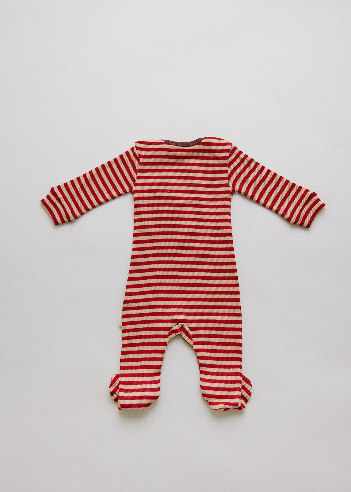 MILKING IT CRIMSON STRIPE ONESIE