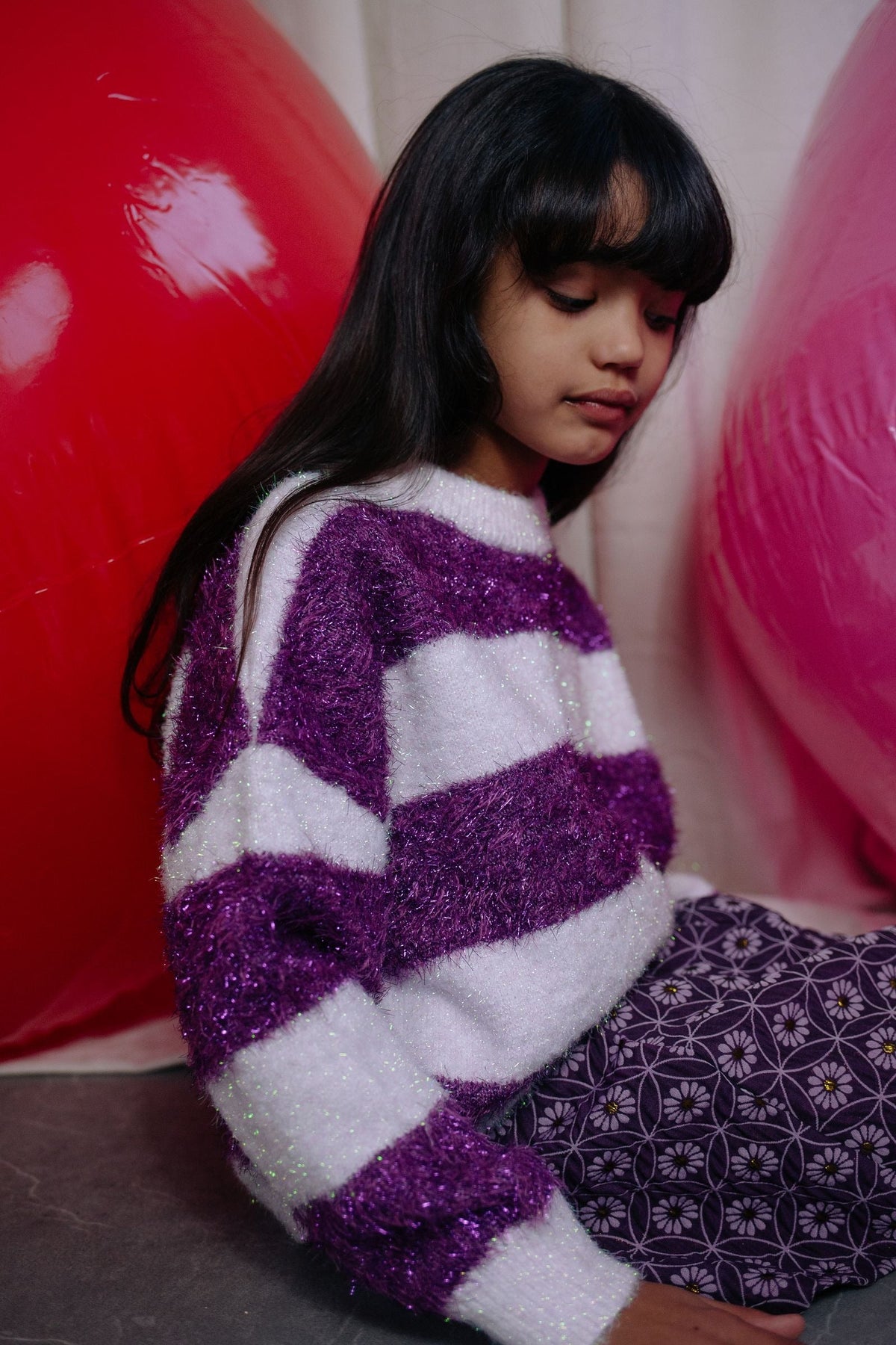 TWINKLE STRIPED SWEATER GLITTERDUST