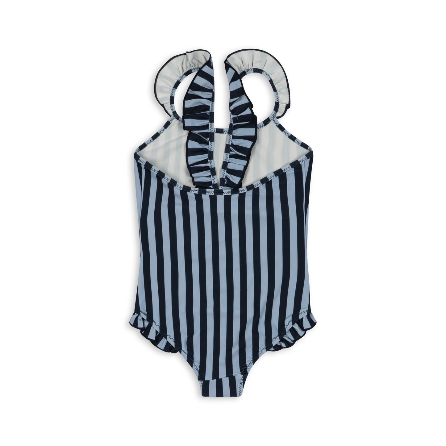 DEA FRILL SWIMSUIT - NAVY STRIPE