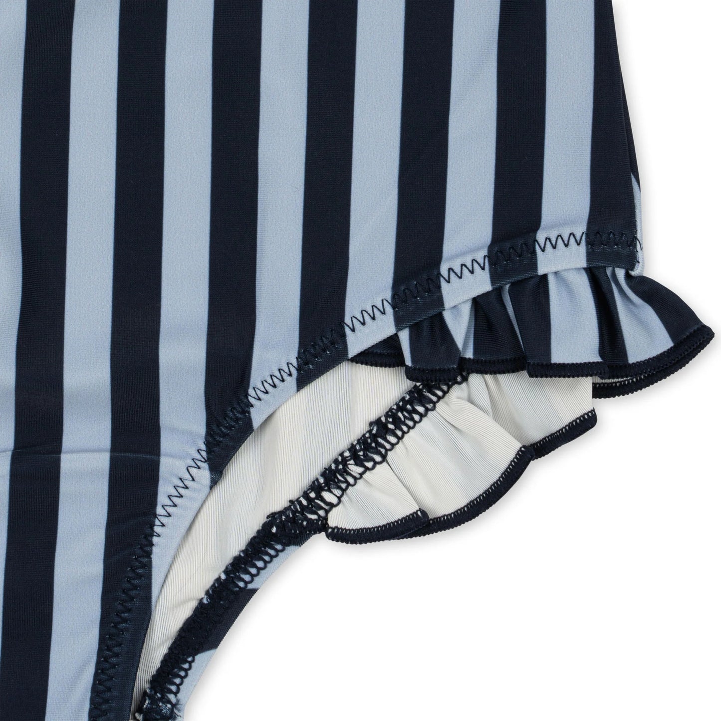 DEA FRILL SWIMSUIT - NAVY STRIPE