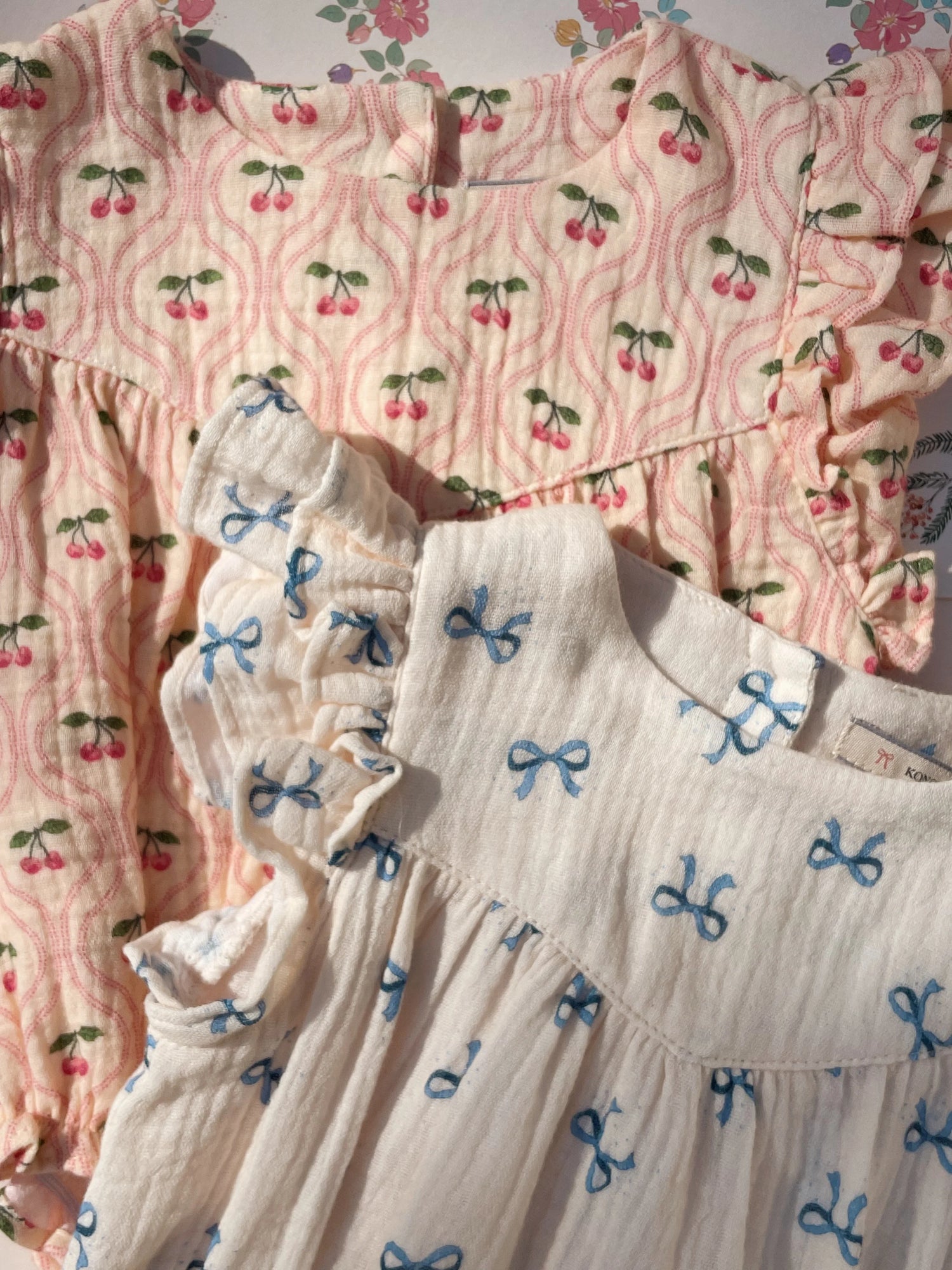 COCO ROMPER GOTS - BOW BLEU