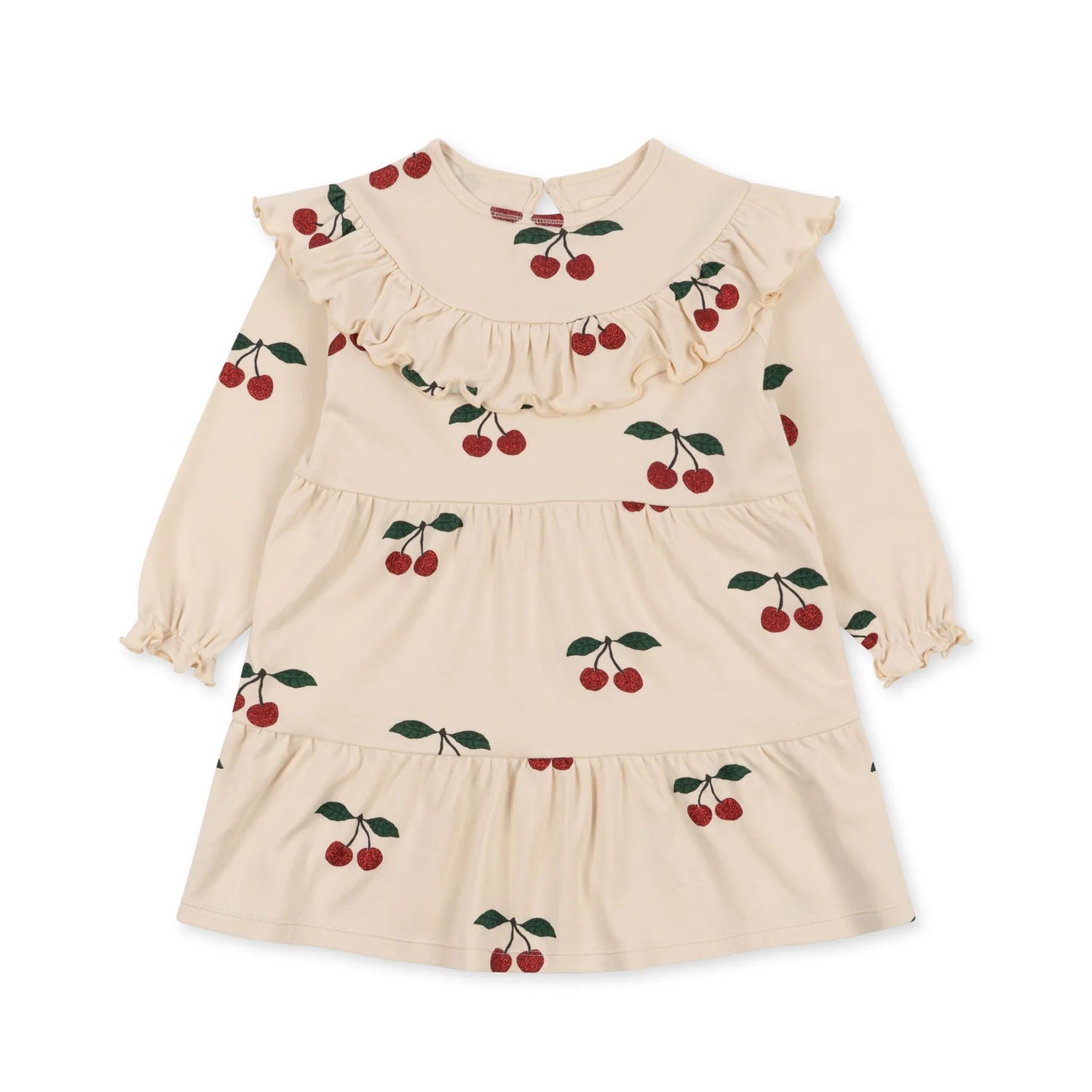 MALLI GLITTER DRESS GOTS - MA GRANDE CERISE GLITTER