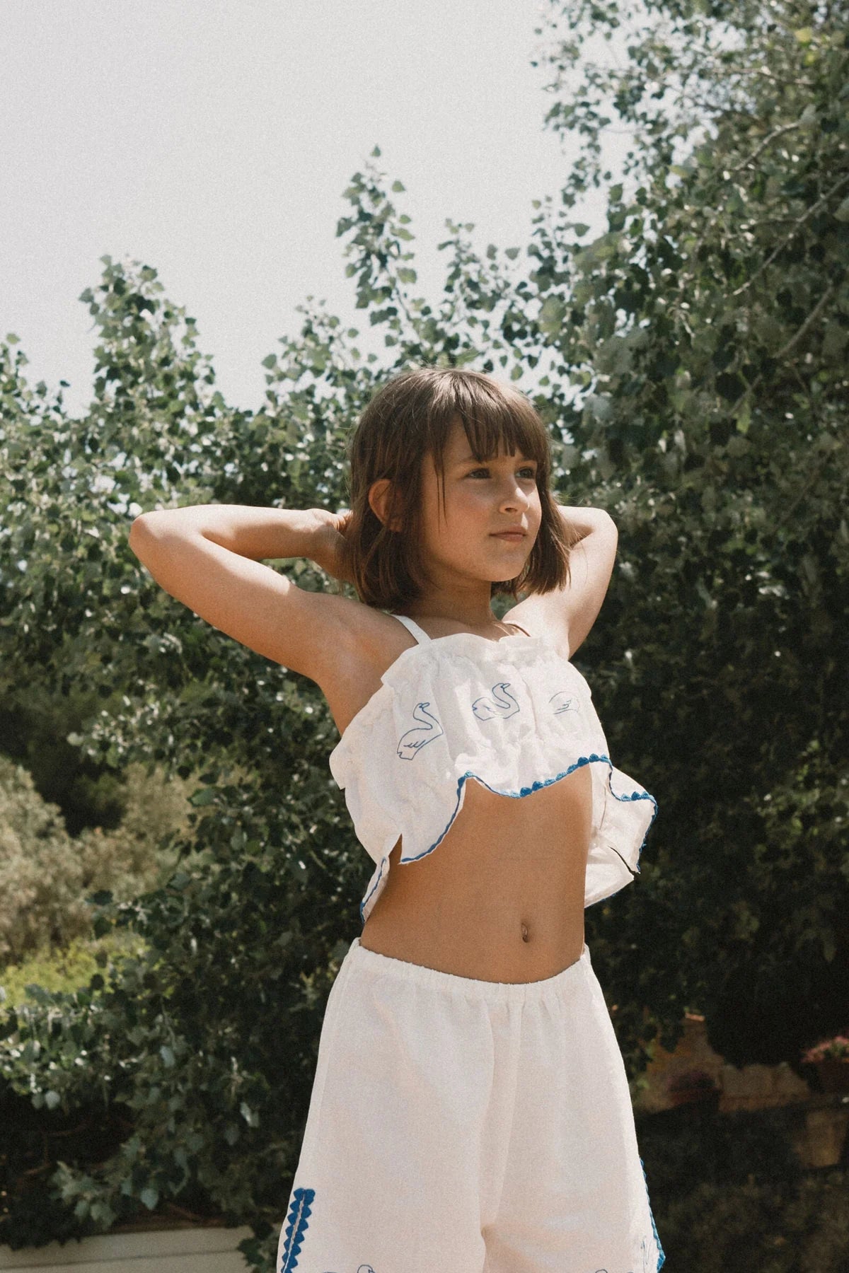 SWANS LINEN SHORTS