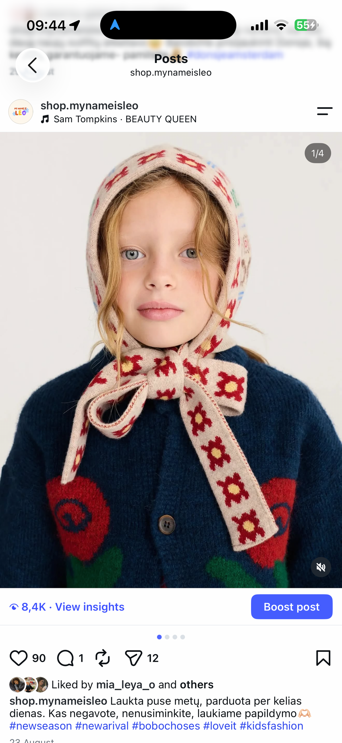 BOBO CHOSES KNITTED CHAPKA