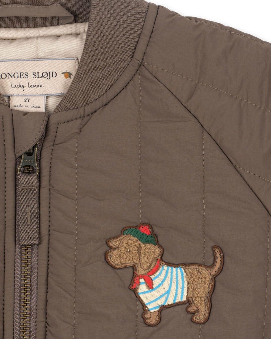 Juno Terry Bomber Jacket Walnut