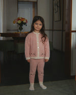 Kitty Cardigan Silver Pink detail