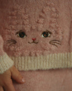 Kitty Cardigan Silver Pink lifestyle