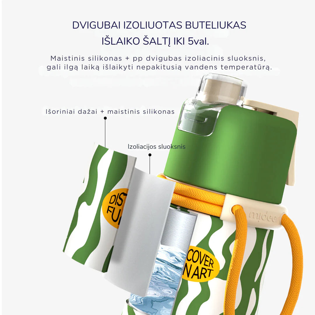 DRINKER 2IN1 WITH WATER MIST - WATER GREEN