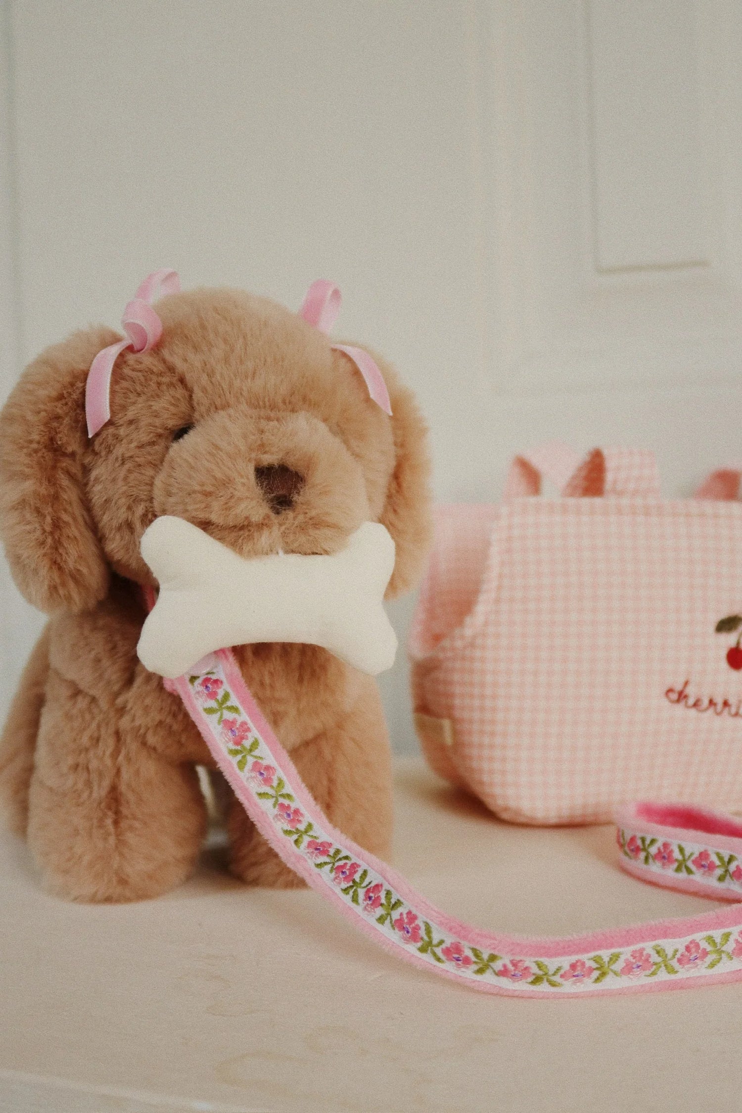 MAUDE PUPPY - PINK CHECK