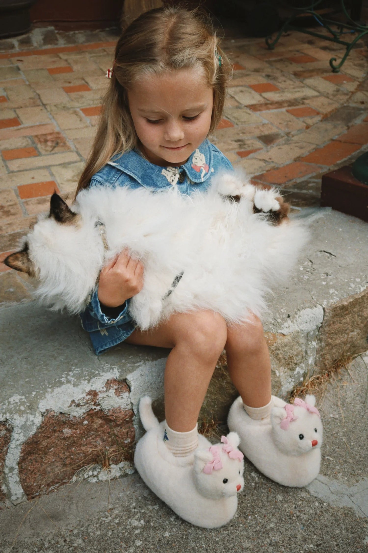 KITTY FOOTIES - OFF WHITE