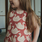 Magot Bow Dress Swan Rose lifestyle