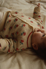 BELOU COLLAR CARDIGAN - ROSE