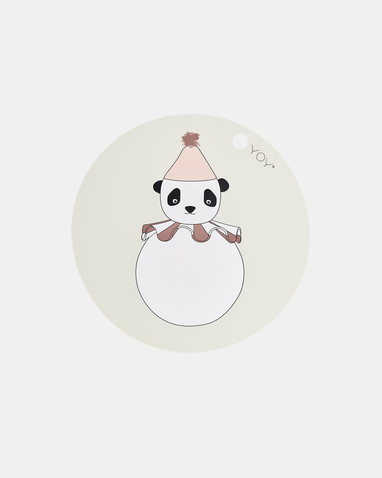 PLACEMAT PANDA POMPOM