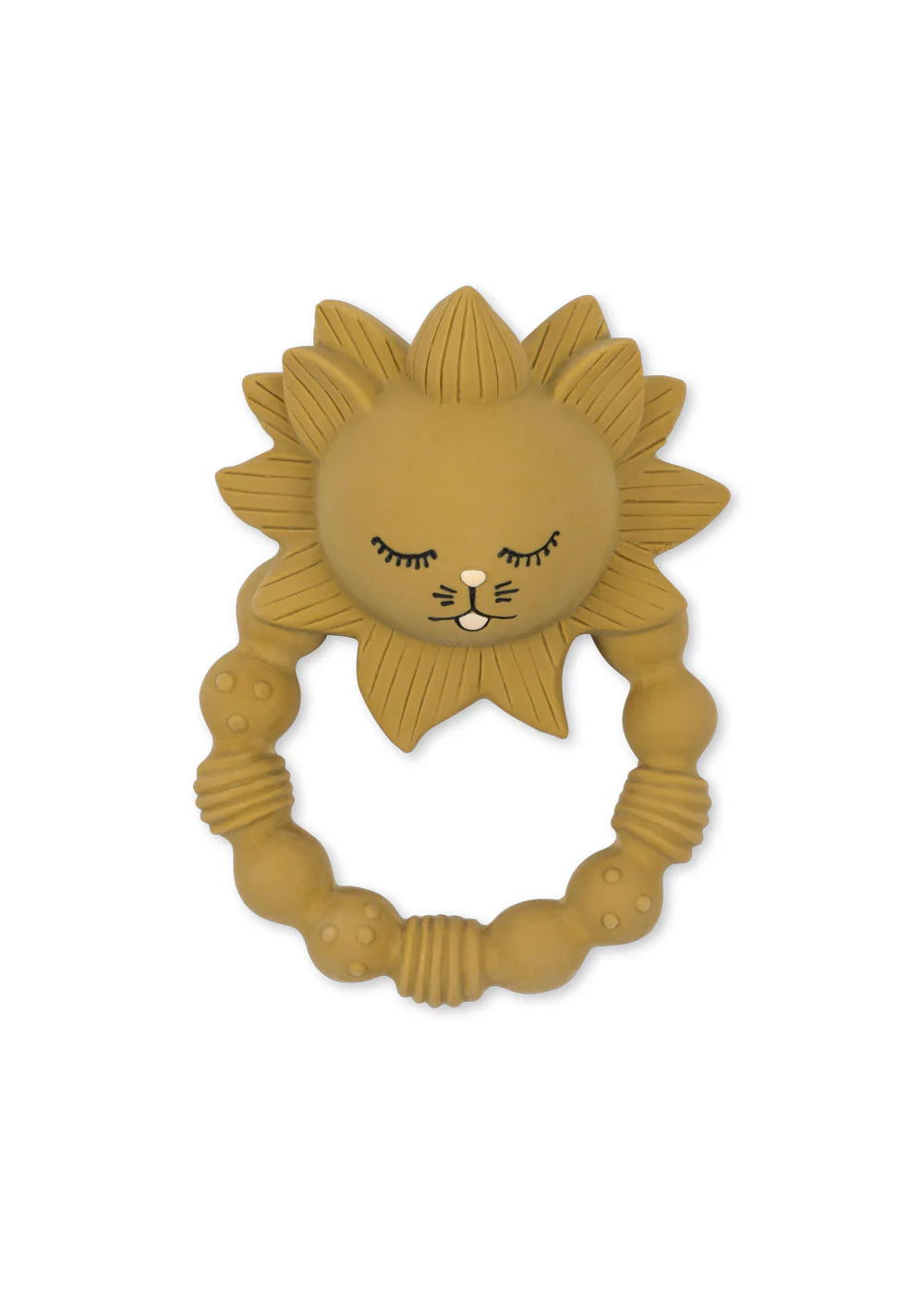 TEETHER RING LION - MUSTARD