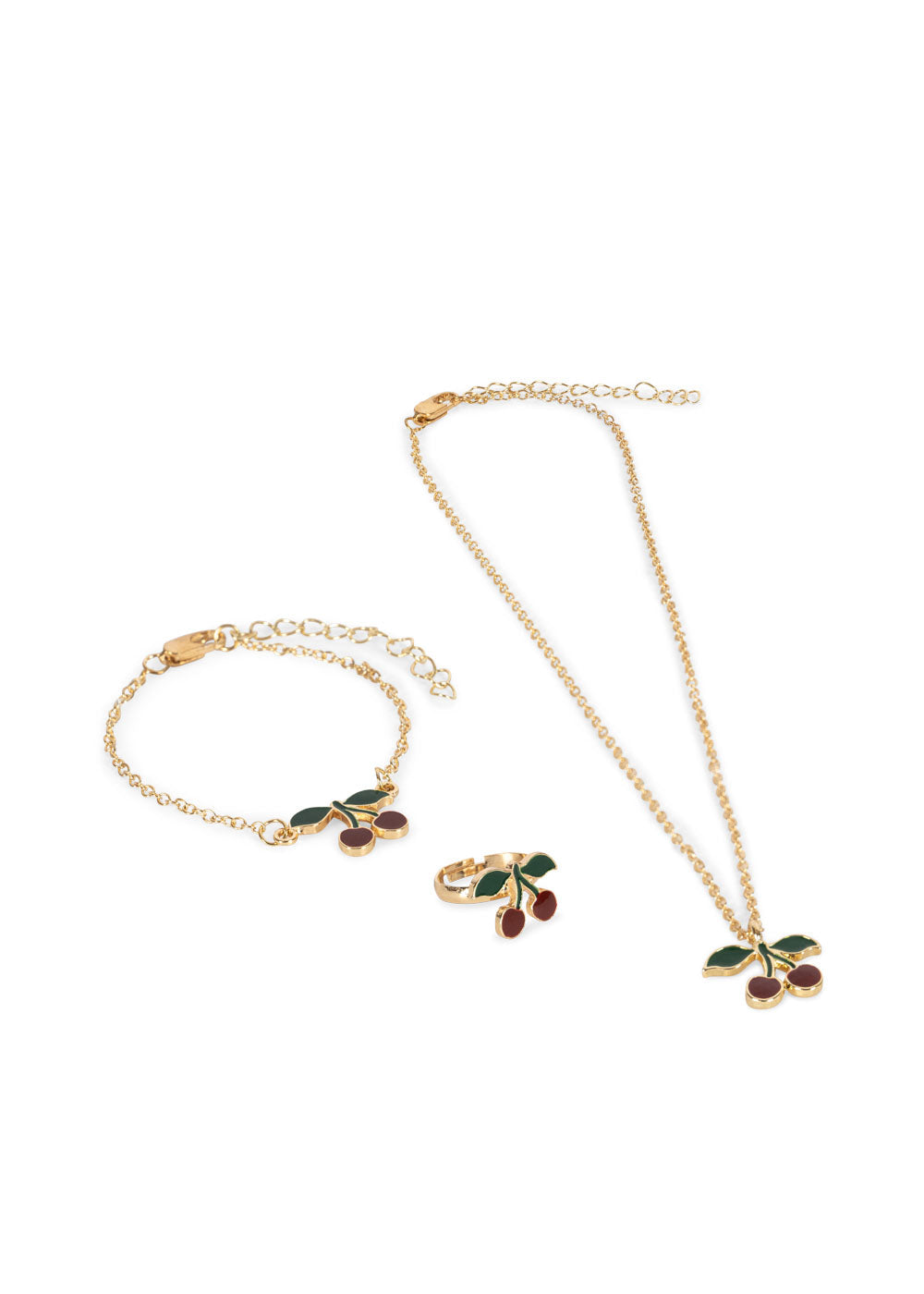CHERRY JEWELRY SET - GOLD