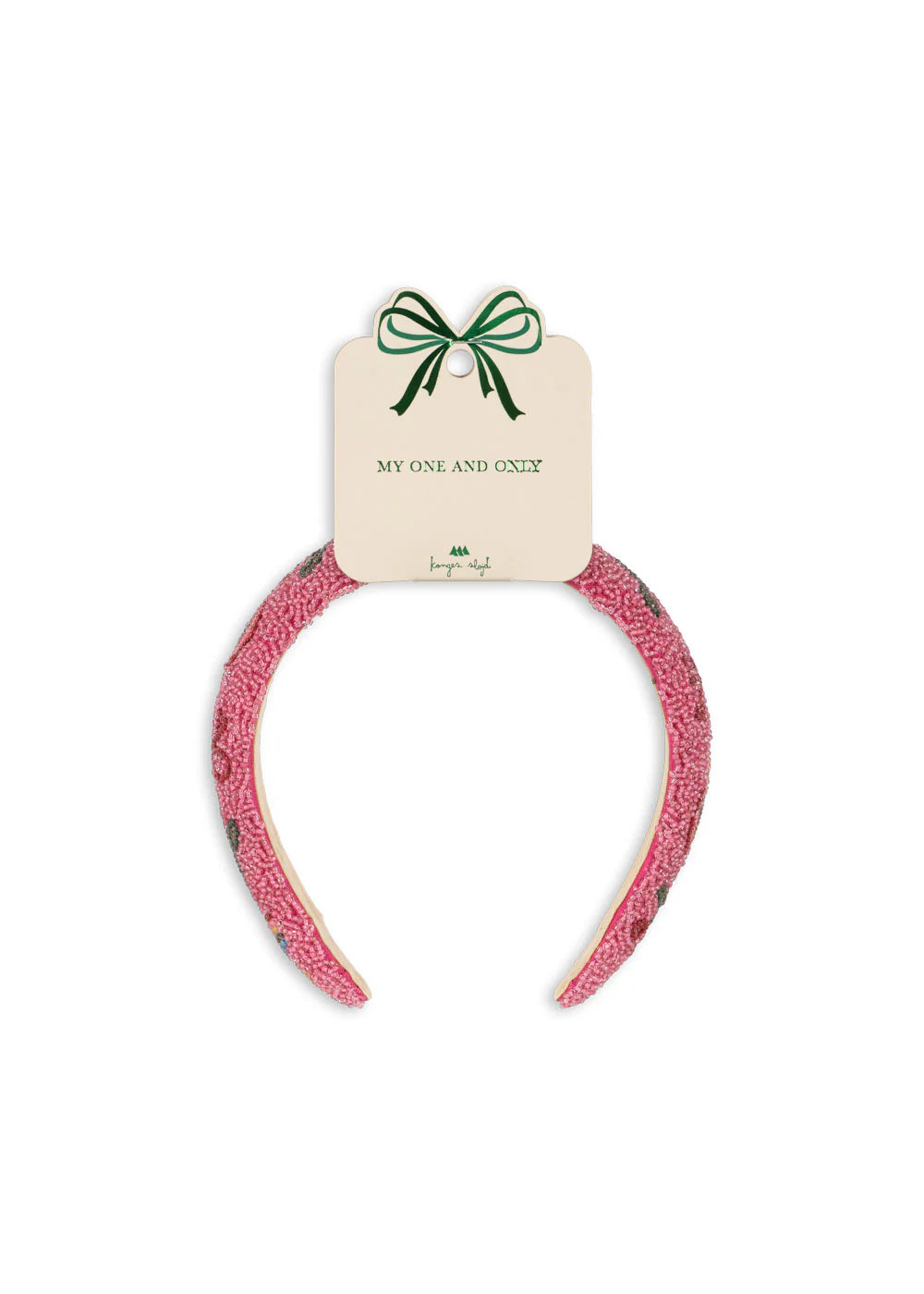 BEADED HAIRBRACE - BUBBLEGUM