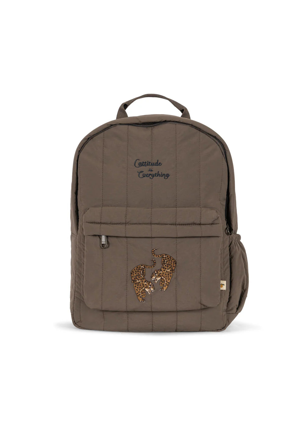 JUNO QUILTED BACKPACK MIDI - WALNUT