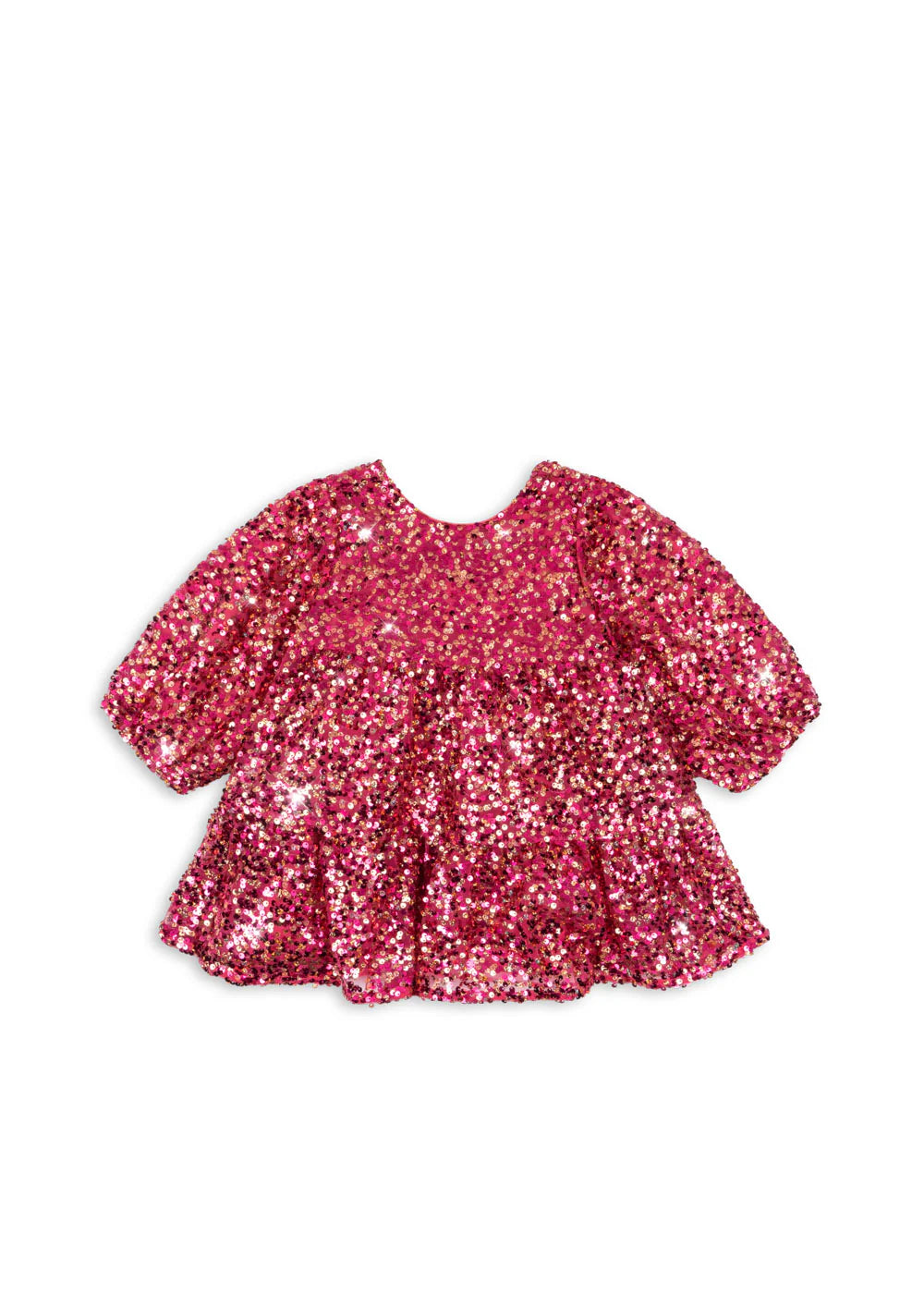 LILA SEQUINS BOW DRESS - SPARKLING SANGRIA