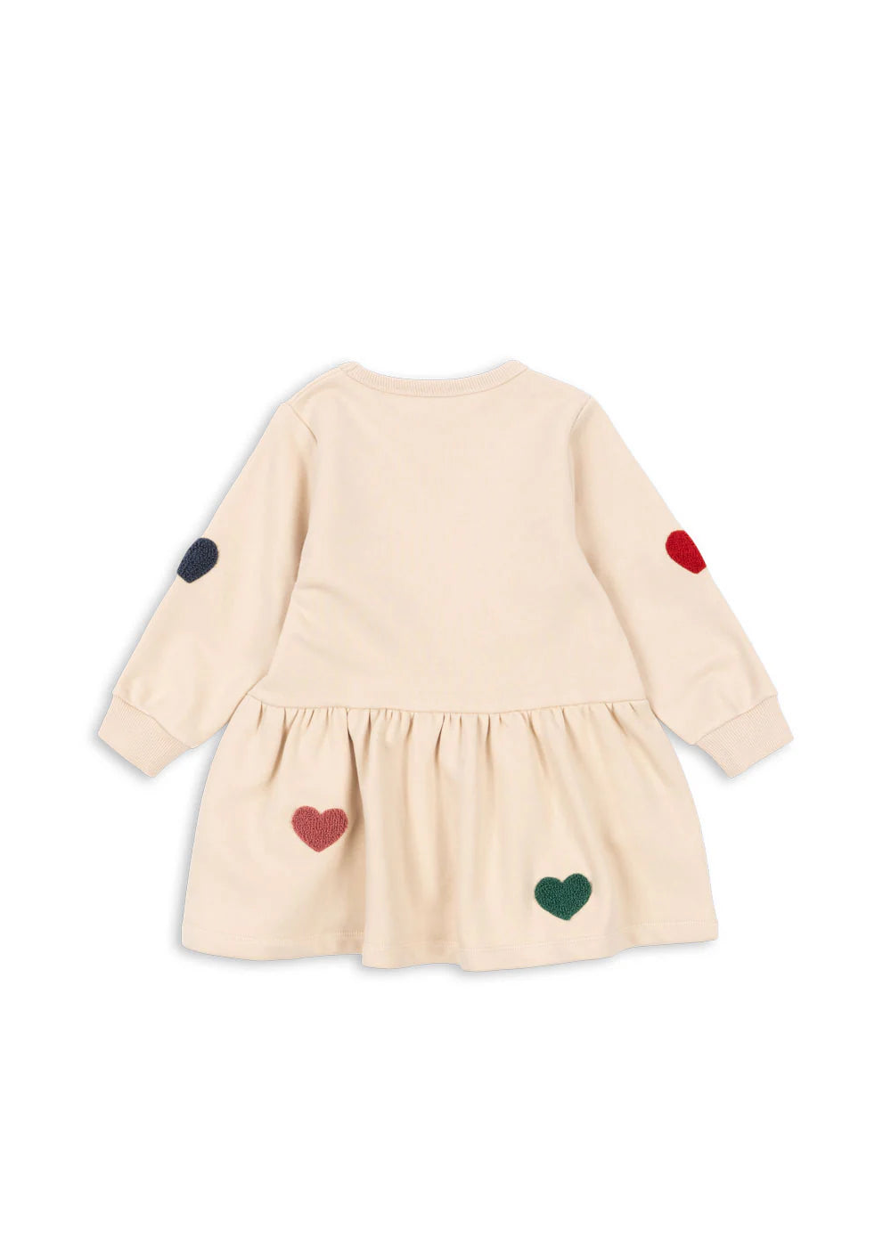 LOU TERRY SWEAT DRESS OCS - MULTI HEART